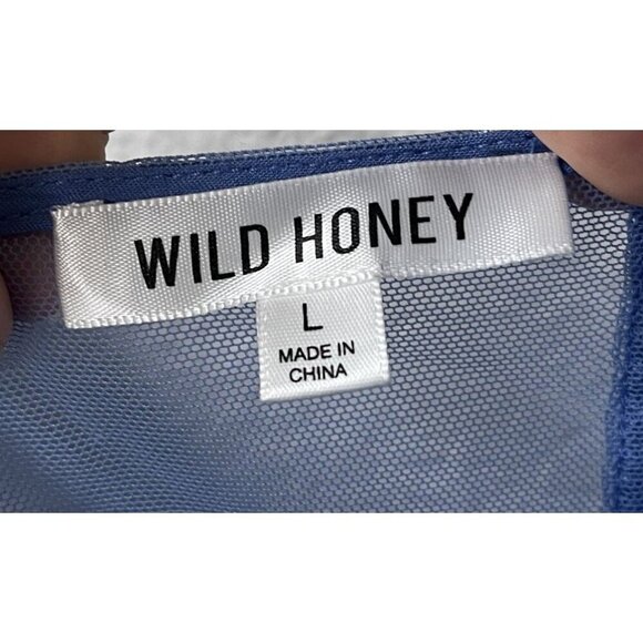 Wild Honey Dress Large Coquette Peasant Cottagecore Floral Lace Bustier Corset - Picture 7 of 8